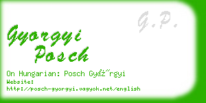 gyorgyi posch business card